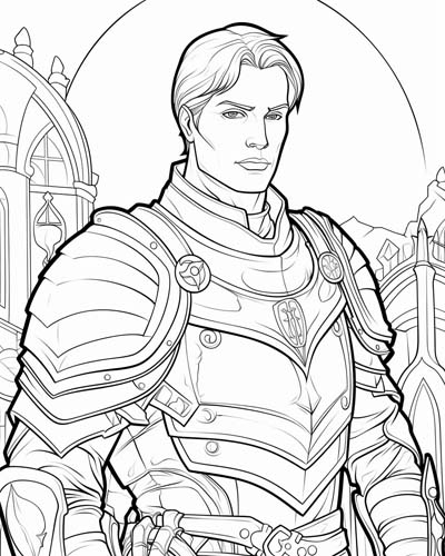 Sir Accolon coloring page