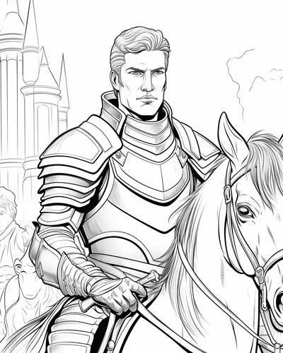 Sir Aglovale coloring page
