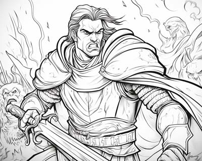 Sir Agravain coloring page