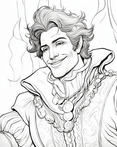Sir Dagonet coloring page