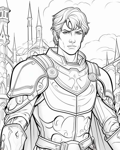 Sir Galahad coloring page