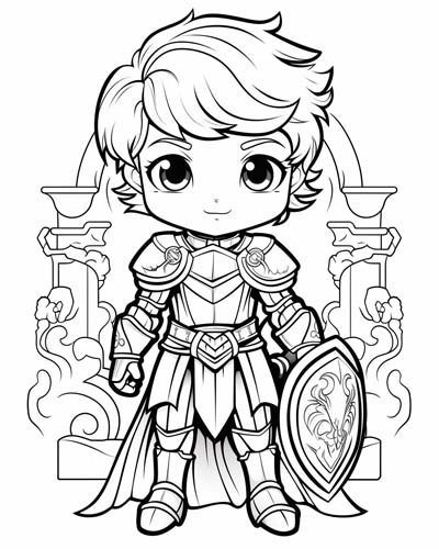 Sir Galahad coloring page