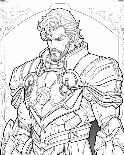 Sir Gareth coloring page