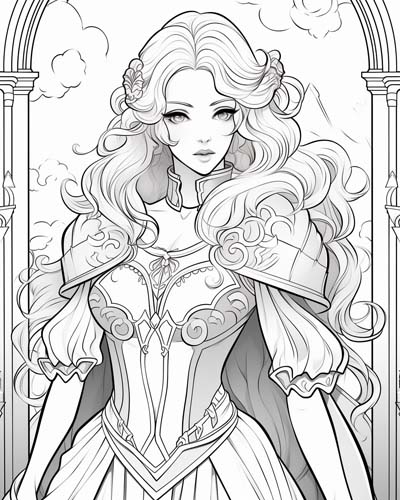 guinevere coloring page