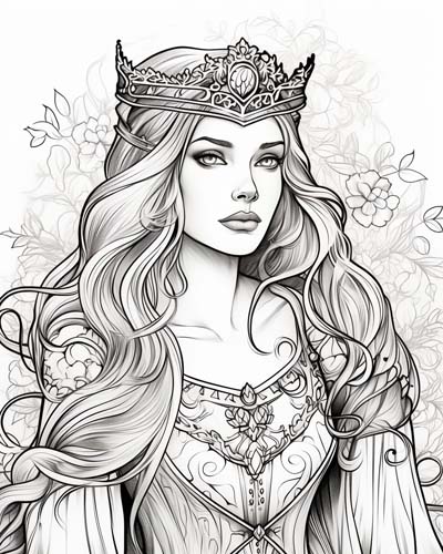 iseult coloring page