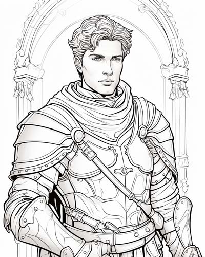 Sir Kay coloring page