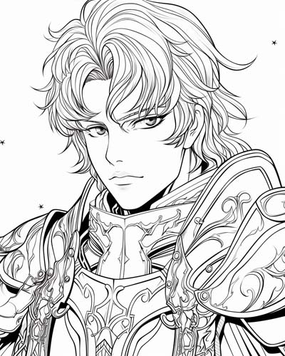 Sir Lancelot coloring page