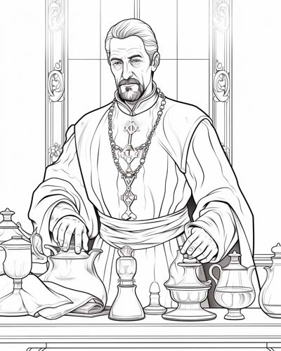Sir Lucan coloring page