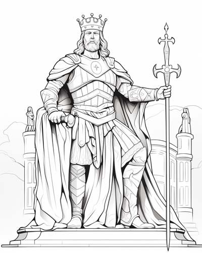 King Richard the Lionheart coloring page
