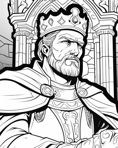 King Richard the Lionheart coloring page