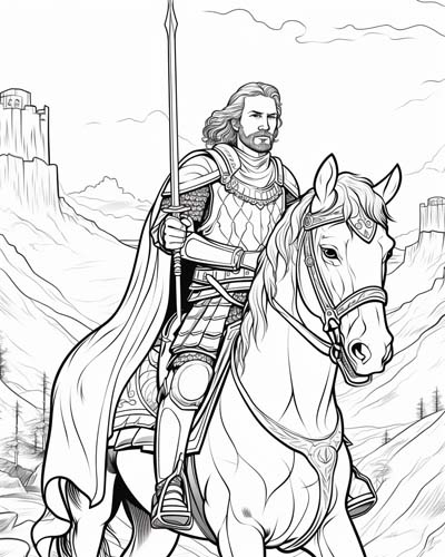 King Richard the Lionheart coloring page