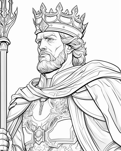 King Richard the Lionheart coloring page