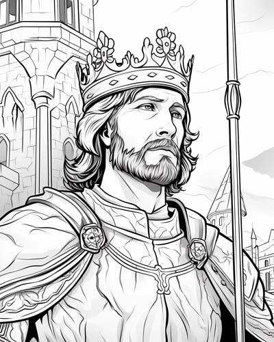 King Richard the Lionheart coloring page