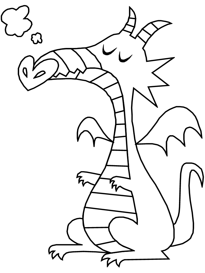Puff, the magic dragon coloring page