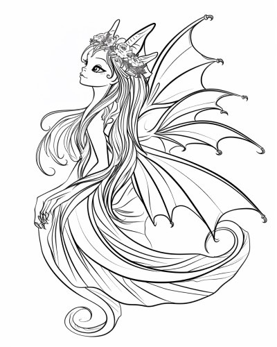Seraphina coloring page