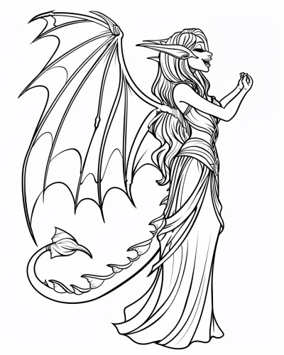 Seraphina coloring page
