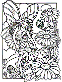 fairy coloring book pages