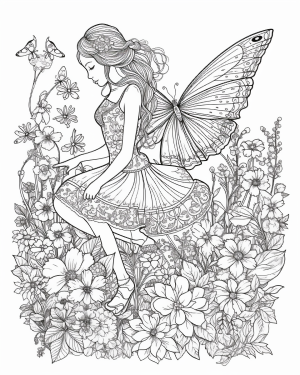 fairy coloring page