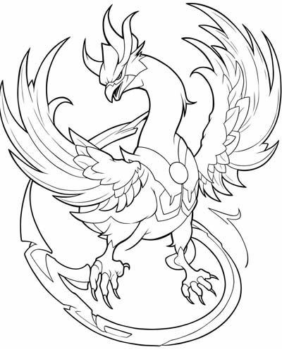phoenix coloring page