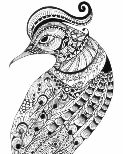 phoenix coloring page