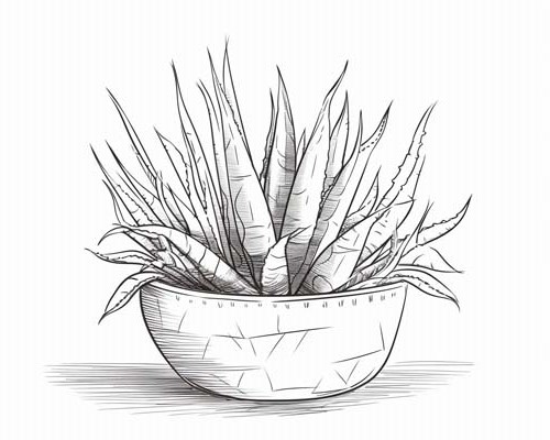 succulent coloring page
