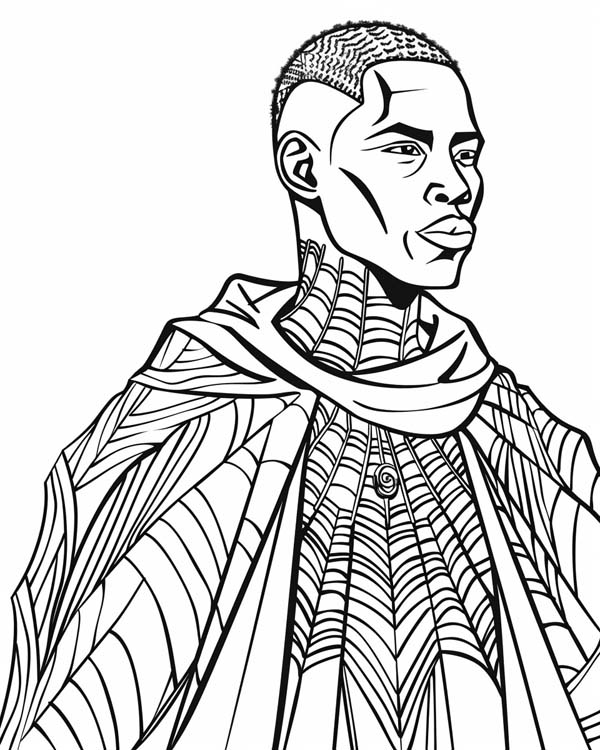 African folklore coloring page of Anansi the man