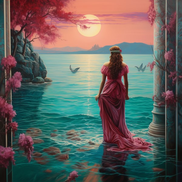 artwork of Aphrodite, goddess of love and beauty