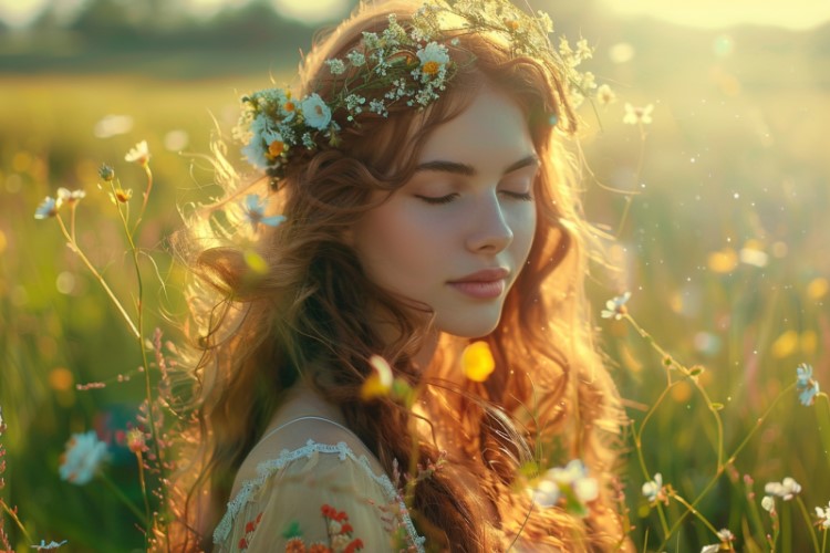 artwork of Persephone, goddess of spring