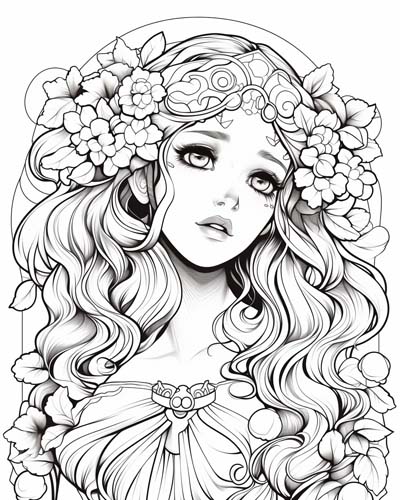 Psyche coloring page