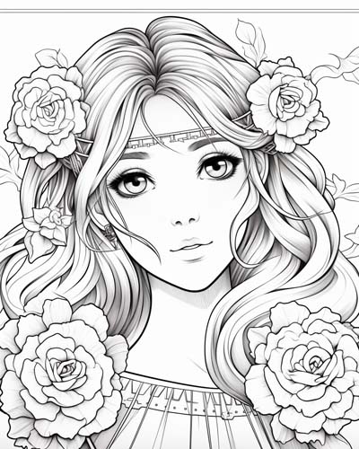 Psyche coloring page