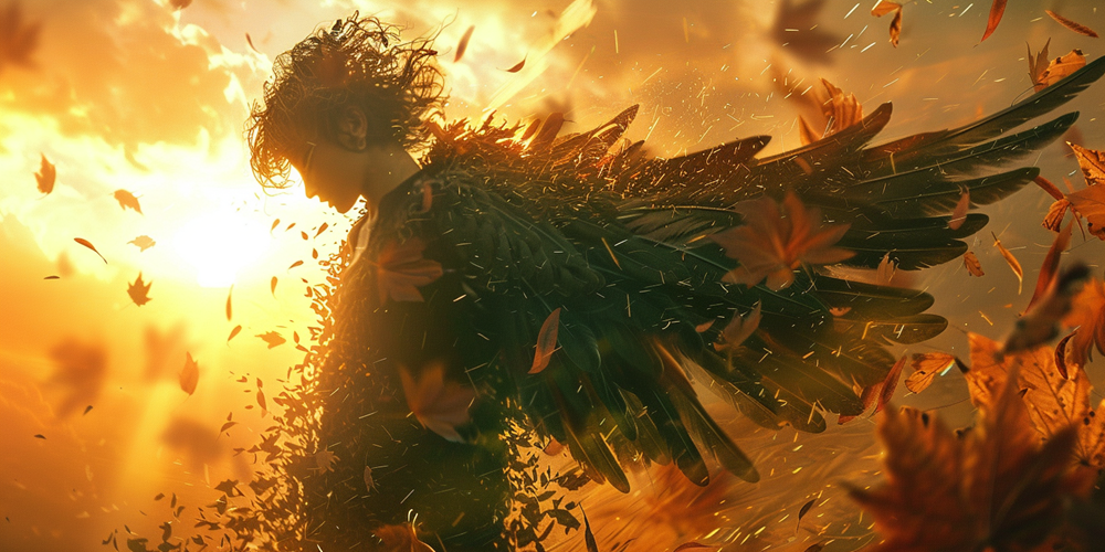 golden autumn light on Eurus of the east wind