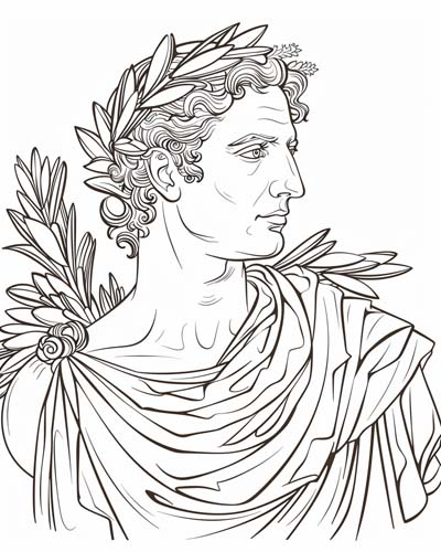 Apollo coloring page