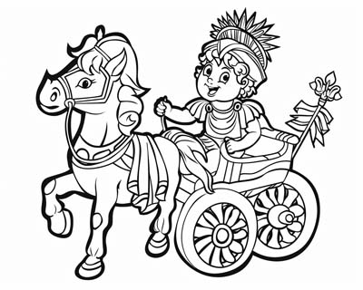Helios coloring page