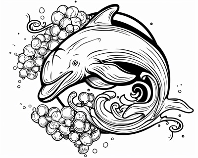 transforming pirates to dolphins coloring page