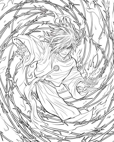 Hades coloring page
