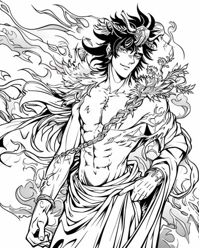 Hades coloring page
