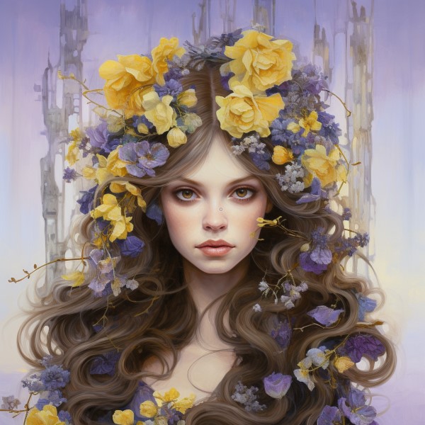 flower nymph artwork