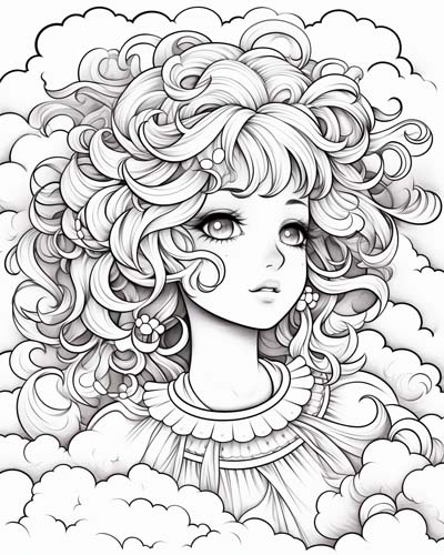 aura coloring page
