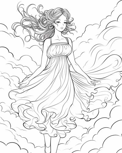 aura coloring page
