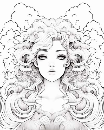 aura coloring page