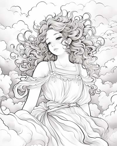 aura coloring page