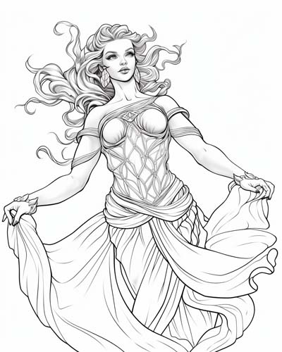 aura coloring page