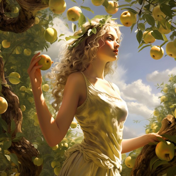 nymph of the golden apple artwork