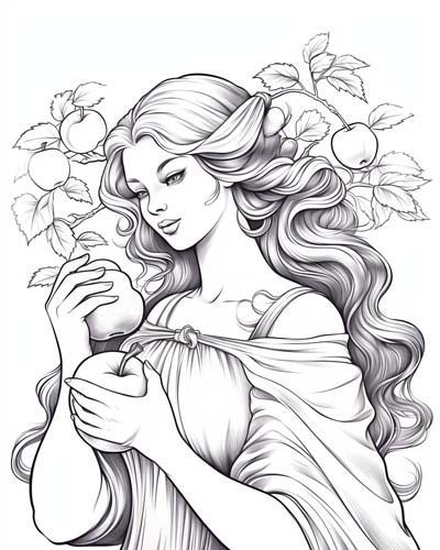 elegant Hesperid coloring page