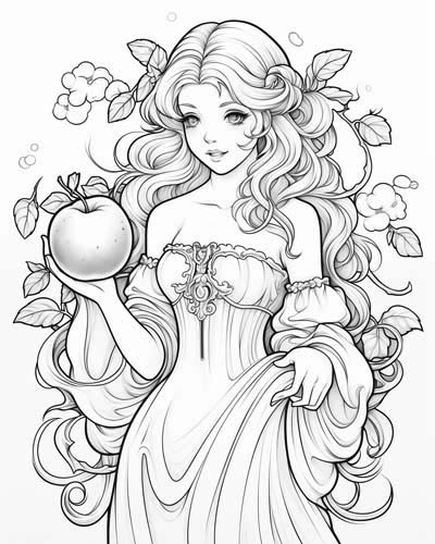 youthful Hesperid coloring page