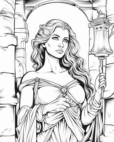 brave Lampad coloring page