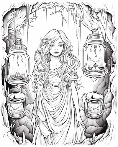 lampades coloring pages