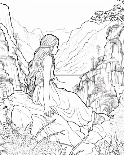 Oread coloring page