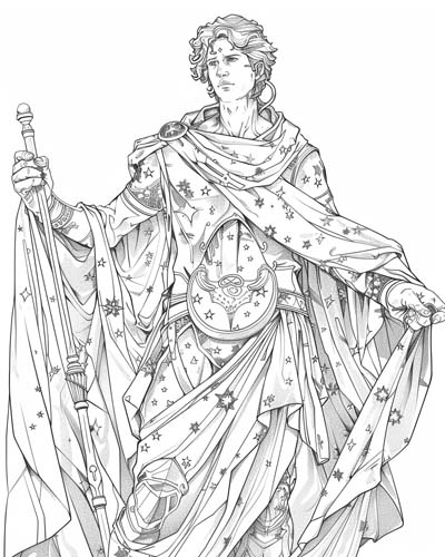 Crius, Greek Titans coloring page