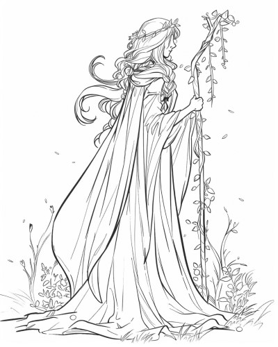 Rhea, Greek Titans coloring page